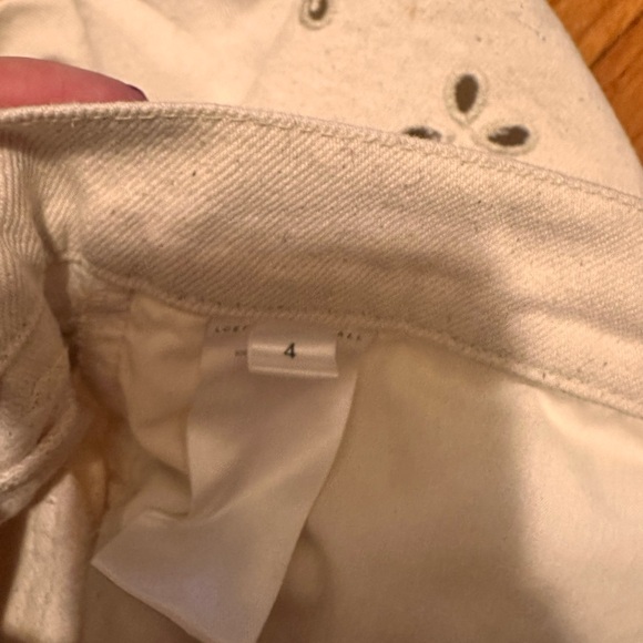 Loeffler Randall Demi Jean Pant Embroidered Eyelet Size 4 - Picture 5 of 5